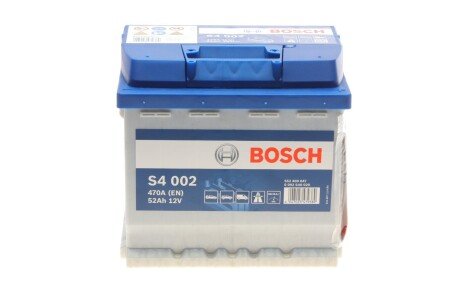 Акумулятор 12В/52Аг/470А/12,16кг BOSCH 0 092 S40 020