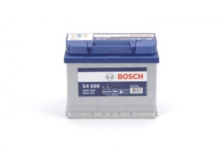 Акумулятор 12В/60Аг/540А/14,276кг BOSCH 0 092 S40 060