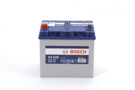 Автомобільний акумулятор S4 Silver 60Ah 540A L+ BOSCH 0092S40250