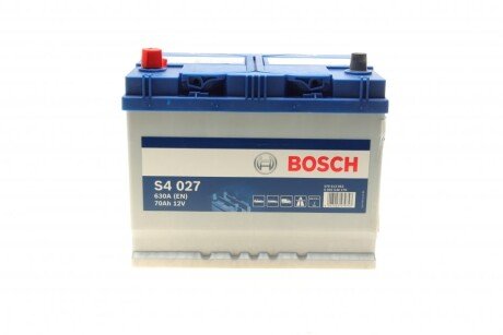 Автомобільний акумулятор S4 Silver 70Ah 630A L+ BOSCH 0092S40270