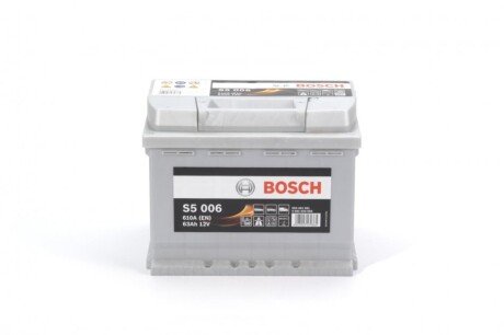 Автомобільний акумулятор S5 Silver Plus 63Ah 610A L+ BOSCH 0092S50060