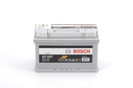 Акумулятор 12В/74Аг/750А/16,978кг BOSCH 0 092 S50 070