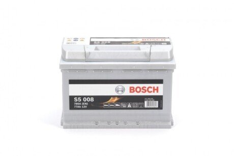 Автомобільний акумулятор S5 Silver Plus 77Ah 780A R+ BOSCH 0092S50080