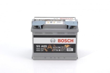 Автомобільний акумулятор S5 AGM 60Ah 680A R+ BOSCH 0092S5A050