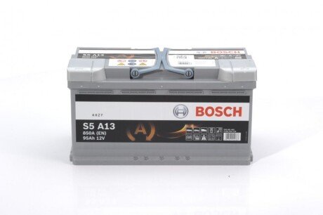 Автомобільний акумулятор S5 AGM 95Ah 850A R+ BOSCH 0092S5A130