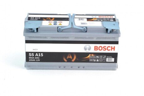 Автомобільний акумулятор S5 105Ah 950A R+ BOSCH 0092S5A150