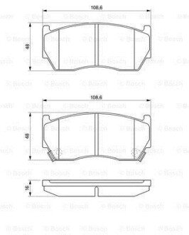 ГАЛЬМІВНІ КОЛОДКИ, ДИСКОВІ BOSCH 0 986 424 369