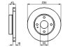 MAZDA диск гальмівний передній 323 89- BOSCH 0986478241 (фото 1)