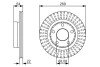 ДИСК ГАЛЬМIВНИЙ ЗАДНIЙ BOSCH 0 986 479 A42 (фото 2)