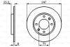 ДИСК ГАЛЬМIВНИЙ ЗАДНIЙ COATED BOSCH 0 986 479 B35 (фото 6)