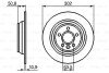 ДИСК ГАЛЬМIВНИЙ ЗАДНIЙ COATED BOSCH 0 986 479 B94 (фото 6)