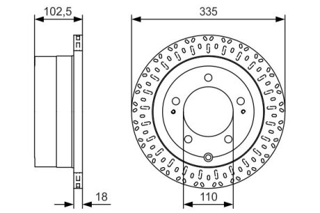 Диск гальмівний BOSCH 0986479U32