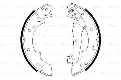 БАРАБАННI КОЛОДКИ BOSCH 0 986 487 013