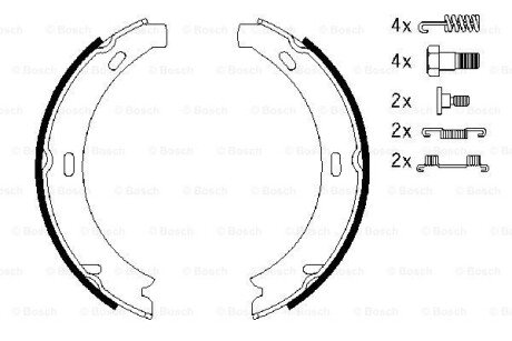 DB щоки ручного гальма W210 BOSCH 0986487584