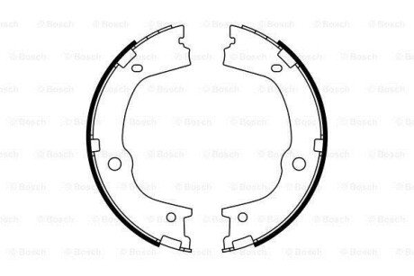 Гальмівні колодки барабані BOSCH 0986487776