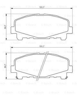 Гальмівні колодки передн.HONDA Accord 08- BOSCH 0986494382