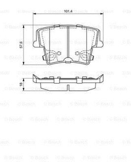 Колодки гальмівні дискові BOSCH 0 986 494 678