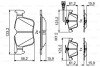 VW колодки гальм. задн. AUDI A3 17- BOSCH 0986494835 (фото 1)