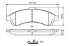 CHEVROLET Колодки гальм. передн. TrailBlazer 5.3 04-, GMC Envoy XL 5.3 04- BOSCH 0986494854 (фото 7)