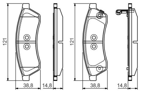 Гальмівні колодки BOSCH 0 986 495 168