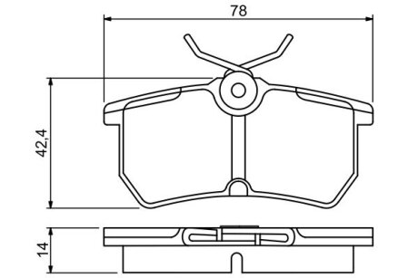 FORD гальмівні колодки задн. Focus 98- BOSCH 0986495227