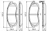 NISSAN гальмівні колодки передн.Tiida 04-,Juke 14-,Maxima QX BOSCH 0986495379 (фото 5)