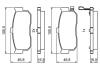 Гальмівні колодки задн. NISSAN Almera 00- Maxima QX 00- BOSCH 0986495387 (фото 4)