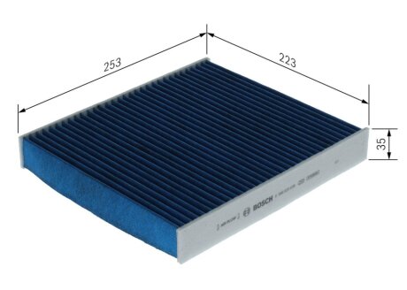 A8639 FILTER+pro фільтр салону (антибактеріальний) VW Polo 09-, SKODA Rapid, Fabia BOSCH 0986628639