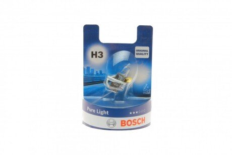 Автолампа (12V 55W H3 PURE LIGHT блістер) BOSCH 1987301006