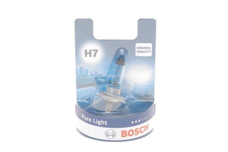 Автолампа (12V 55W H7 PURE LIGHT блістер) BOSCH 1987301012