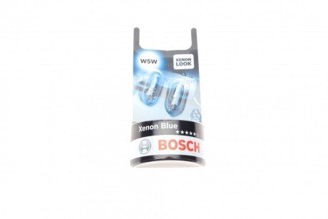 Автолампа Xenon Blue W5W W2,1x9,5d 5 W прозрачная BOSCH 1987301033