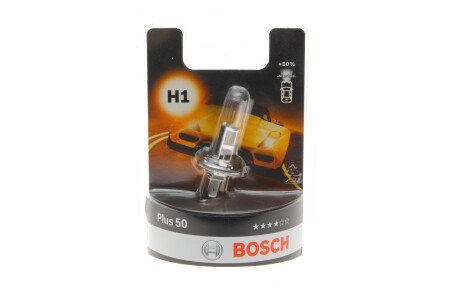 H1 Plus50 12V55 автолампа (блістер упаковка 2d) BOSCH 1987301041