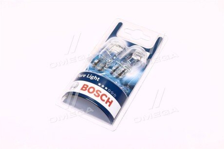 Автолампа Pure Light W21/5W W3x16q 5 W 21 W прозрачная BOSCH 1987301079 (фото 1)