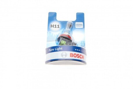 Автолампа (12V 55W H11 PURE LIGHT блістер) BOSCH 1 987 301 339