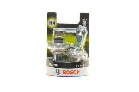 Автолампа H4 PLUS 90 12V 60/55 W P43t BOSCH 1 987 301 422