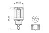 Автолампа світлодіодна W16W 12V 1,8W LED 6000K COOL к/т 2 шт BOSCH 1987301523 (фото 6)