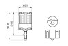 Автолампа світлодіодна W21W 12V 2,5W LED 6000K COOL к/т 2 шт BOSCH 1987301524 (фото 6)