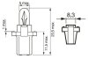 Автолампа BAX B8,5d 1,2 W BOSCH 1987302515 (фото 6)