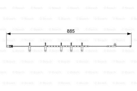 Датчик зносу гальмівних колодок BOSCH 1987473015 (фото 1)