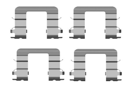 Установчий к-кт. гальм. колод. KIA PICANTO 04- BOSCH 1987474441