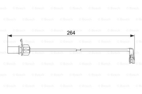 Датчик зносу гальмівних колодок BOSCH 1987474517 (фото 1)