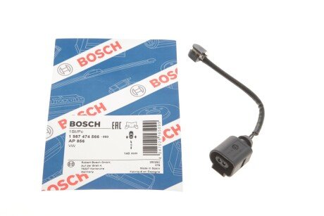 Датчик зношування Диск.кол.зад BOSCH 1987474566