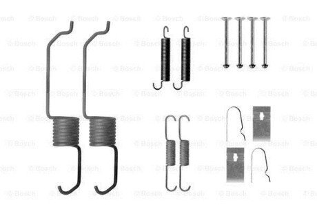 Установчий к-кт. гальм. колод. MAZDA 626 BOSCH 1987475277