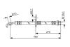 TOYOTA гальмівний шланг передн. RAV 4 94- BOSCH 1987476758 (фото 5)
