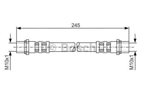 Шланг гальмівний BOSCH 1987476904