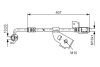 FORD шланг гальмівний передн.прав.Escort 94- BOSCH 1987481113 (фото 1)