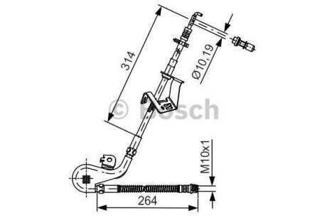 Тормозний шланг BOSCH 1 987 481 428 (фото 1)