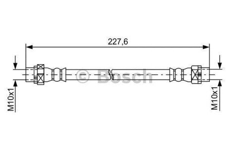 Шланг гальм. задн. лів. BMW E70 BOSCH 1987481582