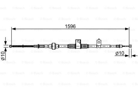 Трос гальма BOSCH 1 987 482 520 (фото 1)