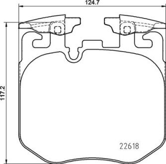 Комплект гальмівних колодок з 4 шт. дисків BREMBO P06106